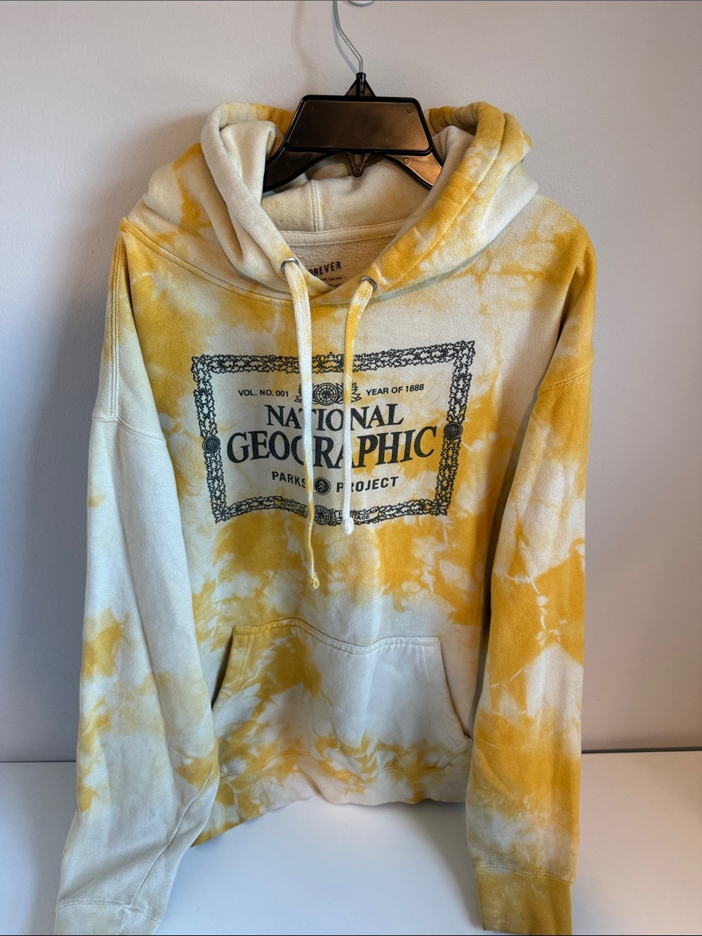 National Geographic Yellow Tie Die Hoodie